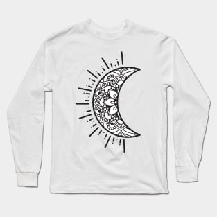 Half Moon Doodle Long Sleeve T-Shirt